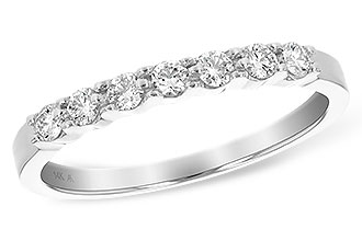 G120-42263: LDS DIA WED RG .25 TW (7 STONES)