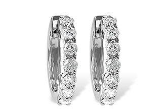 G213-12208: EARRINGS 1.00 CT TW