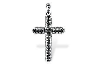 G216-73144: PENDANT .34 BLK DIAS .81 TW