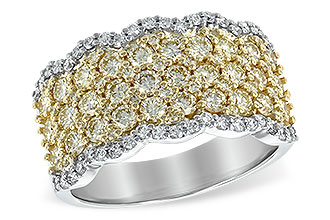 G216-75863: LDS DIA WED RG 1.51 YELLOW DIAS 1.80 TW