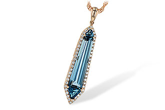 G217-64063: NECK 3.47 LONDON BLUE TOPAZ 3.70 TGW