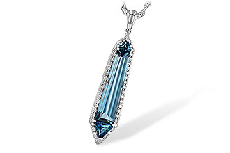 G217-64063: NECK 3.47 LONDON BLUE TOPAZ 3.70 TGW