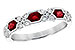 G300-40381: LDS WED RG .74 RUBY 1.00 TGW (4x3MM RUBY)