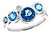 G300-43163: LDS RG 1.40 TW BLUE TOPAZ 1.45 TGW