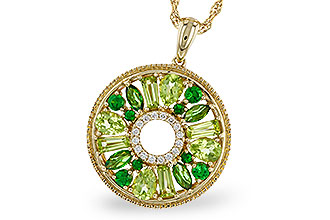 G302-22226: NECKLACE 1.47 SEMI-PREC (PER & GR.GT) 1.52 TGW