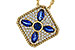 G302-23108: NECKLACE .89 TW SAPPHIRE 1.20 TGW