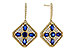 G302-23117: EARRINGS 1.03 TW SAPPHIRE 1.46 TGW