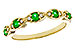 G302-26744: LDS WED RG .21 TW EMERALD .27 TGW