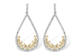 H214-98553: EARR .31 YELLOW DIAS .75 TW
