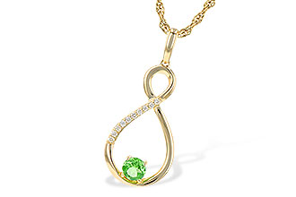 H217-71335: NECK .25 GREEN GARNET .30 TGW