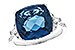 H301-31353: LDS RG 9.00 LONDON BLUE TOPAZ 9.25 TGW (12MM LBT)