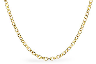 H301-34035: CABLE CHAIN (20", 1.3MM, 14KT, LOBSTER CLASP)