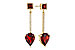 H302-20381: EARRINGS 2.70 TW GARNET 2.77 TGW