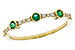 H302-21317: LDS WED RG .11 EMERALD .20 TGW