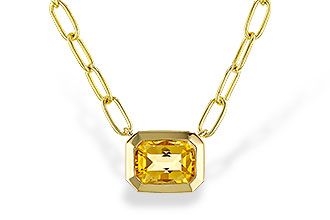 H302-24072: NECKLACE .86 CITRINE (18")