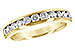 K215-89517: LDS WED RG .75 TW (12 STONES)