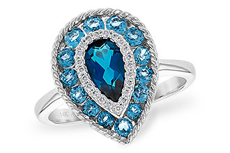 K217-67717: LDS RG 1.52 TW BLUE TOPAZ 1.60 TGW