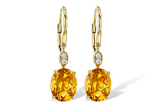 K217-72190: EARR 3.20 TW CITRINE 3.25 TGW (9x7MM CIT)