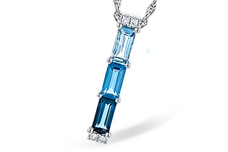 K300-39508: NECK 1.26 BLUE TOPAZ 1.30 TGW