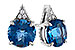 K301-32217: EARR 1.88 TW LONDON BLUE TOPAZ 1.90 TGW (6MM RD)