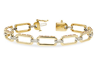 K301-33126: BRACELET .25 TW (7.5" - L216-78599 WITH LARGER LINKS)