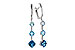K302-19526: EARRINGS 2.41 TW BLUE TOPAZ 2.45 TGW
