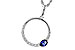 K302-21290: NECKLACE .28 SAPPHIRE .43 TGW