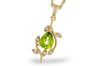 K302-21317: NECKLACE 1.16 PERIDOT 1.21 TGW (8x6MM PER)
