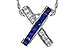 K302-26762: NECKLACE .60 TW SAPPHIRE .77 TGW