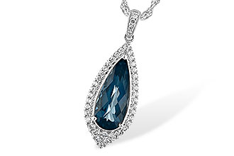 L216-75835: NECK 2.40 LONDON BLUE TOPAZ 2.65 TGW