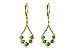 L217-64044: EARR .64 GREEN GARNET .98 TGW