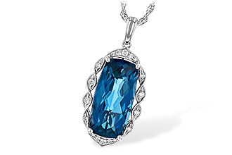 L217-64917: NECK 6.70 LONDON BLUE TOPAZ 6.81 TGW