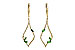 L217-69535: EARR .42 GREEN GARNET .77 TGW