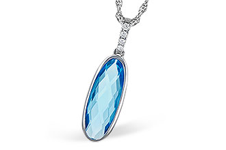 L300-39517: NECK 1.90 BLUE TOPAZ 1.93 TGW