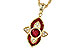 L300-39535: NECK .63 TW RUBY .70 TGW