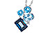 L300-43144: NECK 3.08 BLUE TOPAZ TW 3.11 TGW