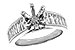 L301-35899: LDS SEMI DIA RG 1.22 TW BAGUETTES