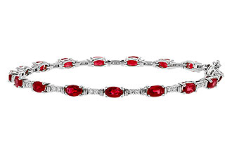 L302-20453: BRACELET 4.65 RUBY 4.97 TGW (7")