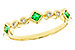 L302-23171: LDS WED RG .14 TW EMERALD .19 TGW