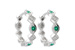 M214-01344: EARRINGS .13 EMERALD .18 TGW