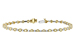 M215-90380: BRACELET 2.22 YELLOW DIA 3.04 TW