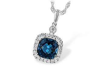 M216-74008: NECK 1.63 LONDON BLUE TOPAZ 1.80 TGW (7MM LBT)