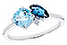 M301-29499: LDS RG 1.49 TW BLUE TOPAZ 1.52 TGW