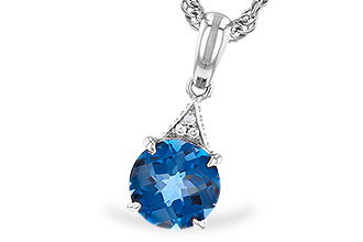 M301-32217: NECK 1.60 LONDON BLUE TOPAZ 1.61 TGW (7MM RD)