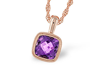 M301-34008: NECKLACE .82 AMETHYST