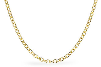 M301-34035: CABLE CHAIN (18", 1.3MM, 14KT, LOBSTER CLASP)