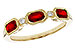 M302-20408: LDS WED RG .72 RUBY .77 TGW (4x3MM RUBY)