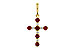 M302-20426: PENDANT .34 TW RUBY .42 TGW