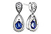 M302-21317: EARRINGS .42 SAPPHIRE .54 TGW (4x3 SAPP)