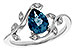 M302-22244: LDS RG 1.20 LONDON BLUE TOPAZ 1.26 TGW (8x6MM LBT)